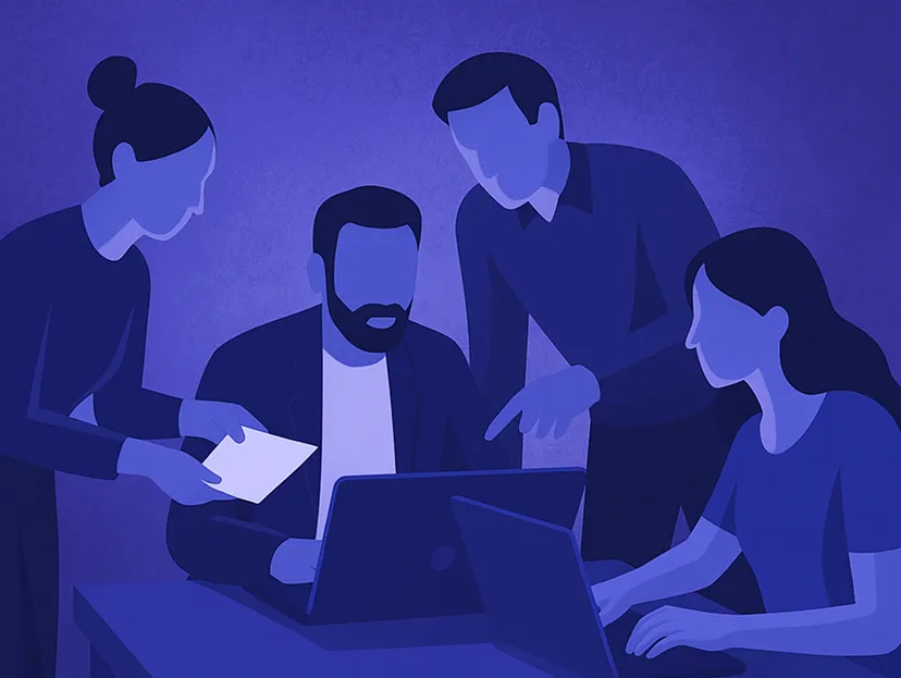 team collaboration illustration