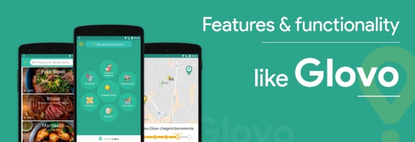 Features & functionality like Glovo