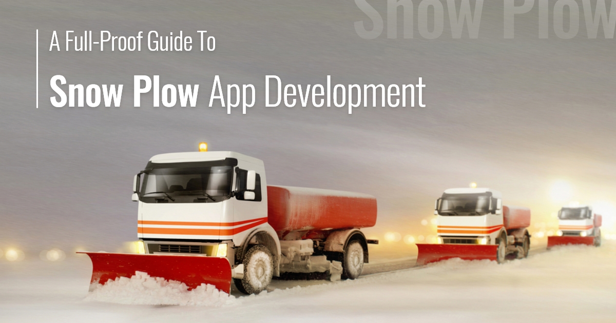 snow plow app development