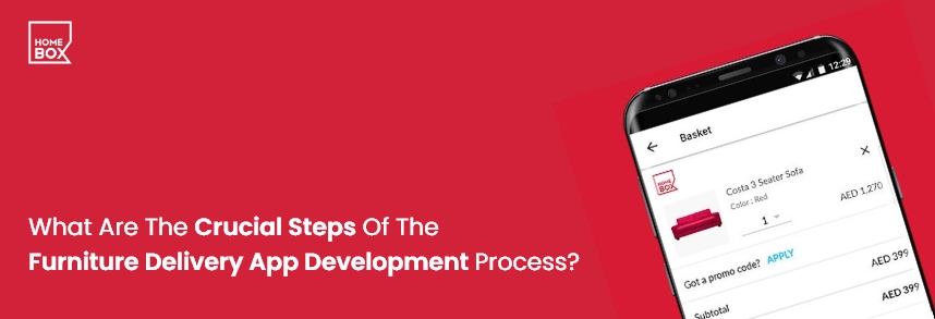 steps of the furniture delivery app development process