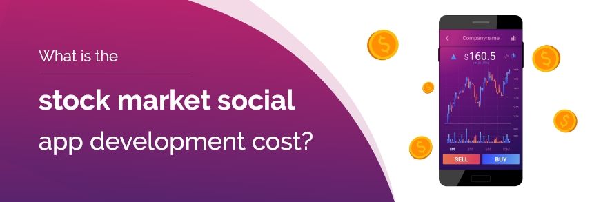 stock market social app development cost