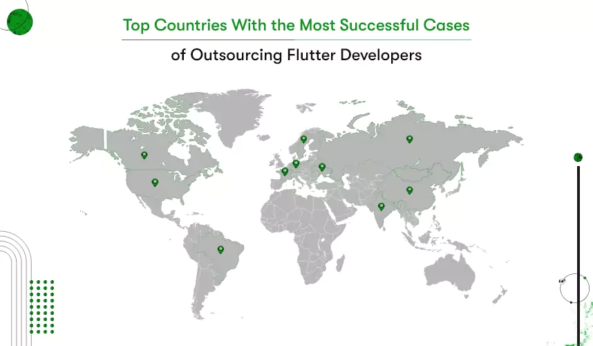 top countries for outsourcing flutter developers