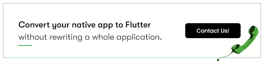 convert native app to flutter