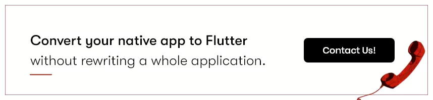 convert app to flutter
