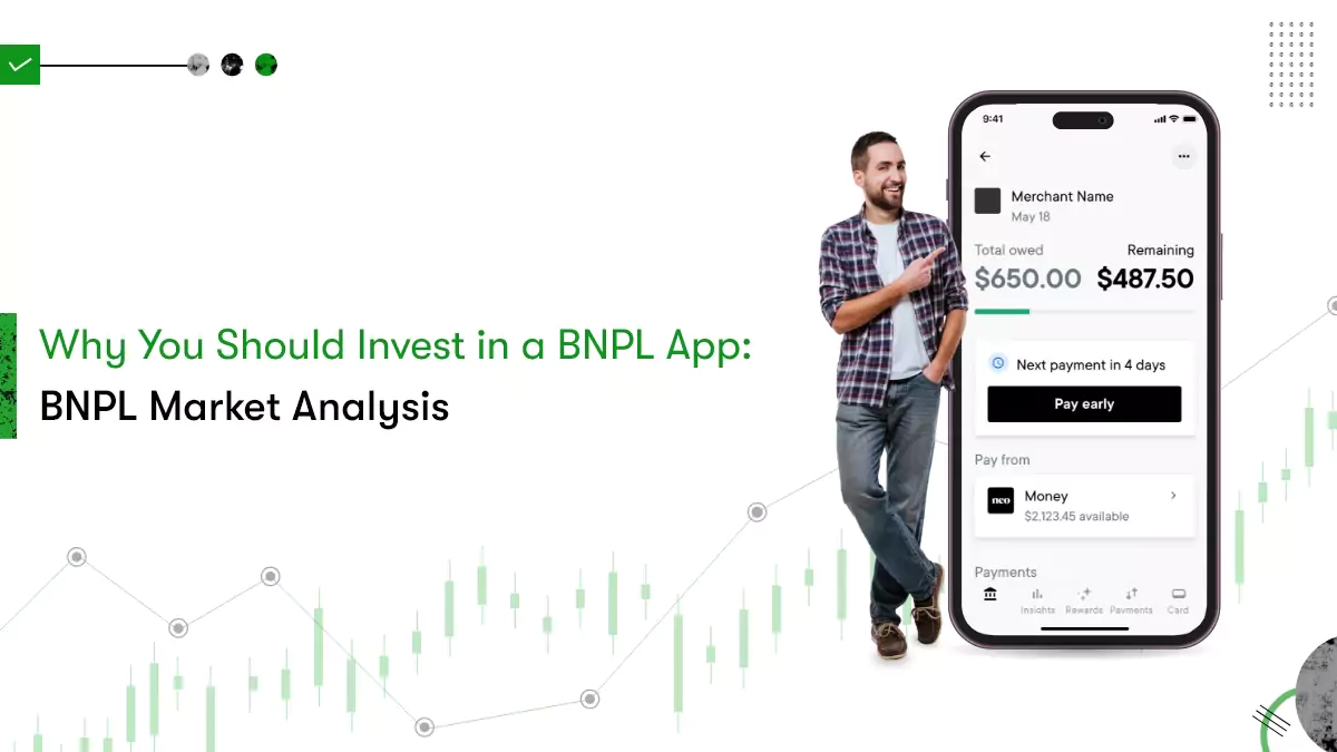 Title image showing text why should one invest in a BNPL app