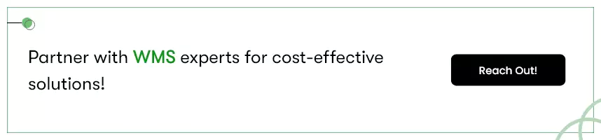 The text says 'partner with wms experts for cost-effective solutions!. Clicking on this image will take you to our contact us page.