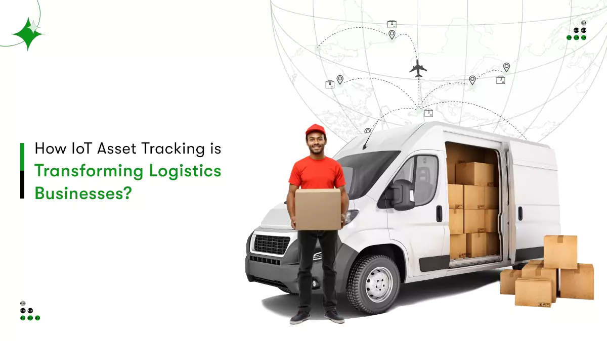 the title image which says 'how iot asset tracking is transforming logistics businesses.'
