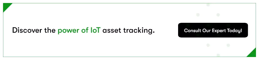 The text in the image says 'discover the power of IoT asset tracking'. Clicking on this link will take you to our contact us page.