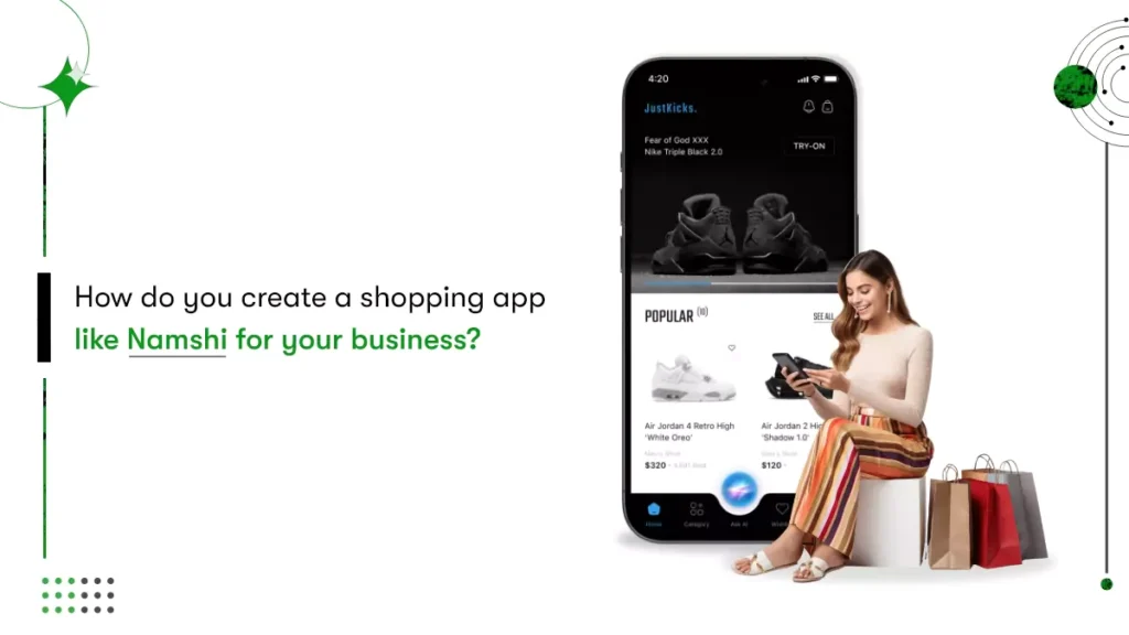 create a shopping app like namshi