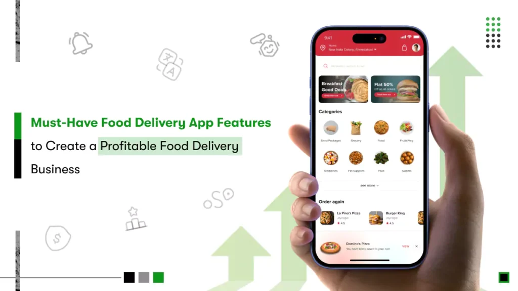 top food delivery app features