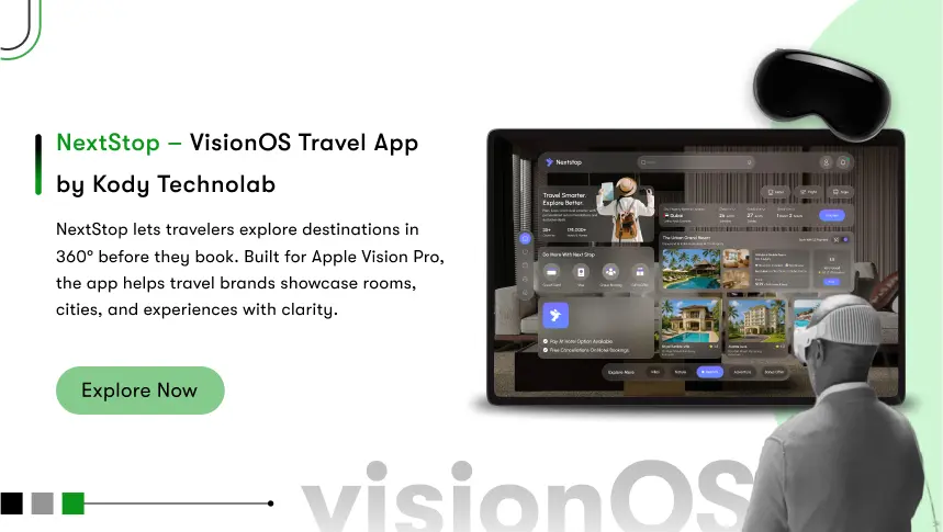 nextstop vision pro travel app solution case study