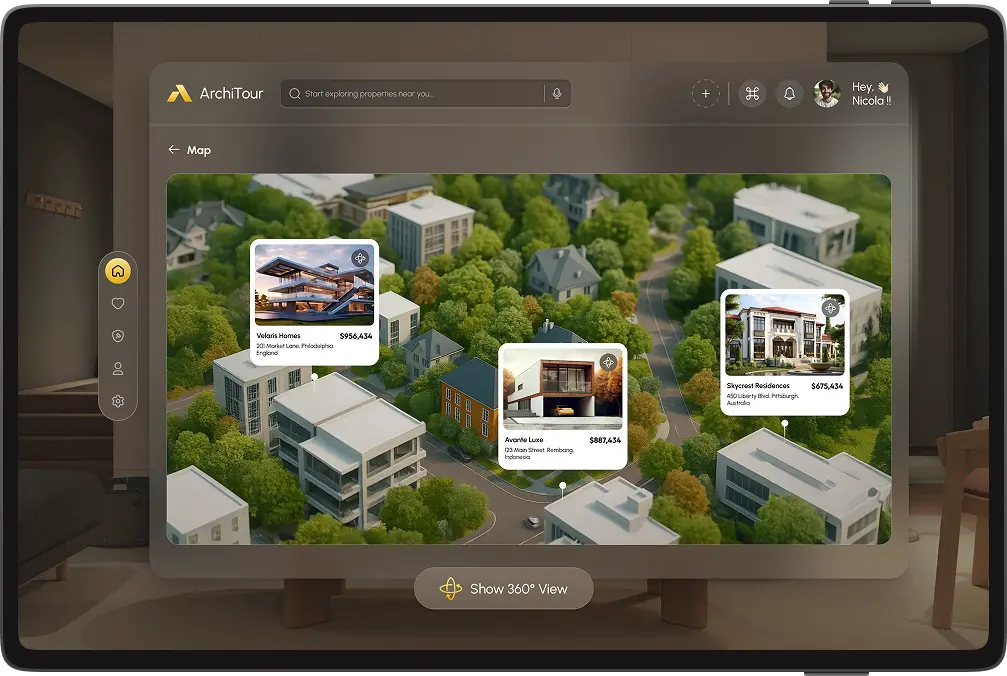 vision pro real estate app solution