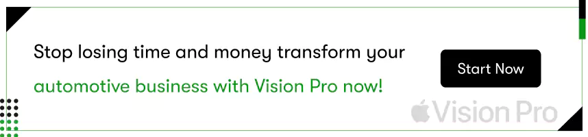 automotive business with vision pro