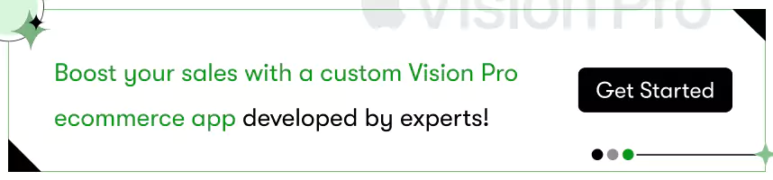 custom vision pro ecommerce app development