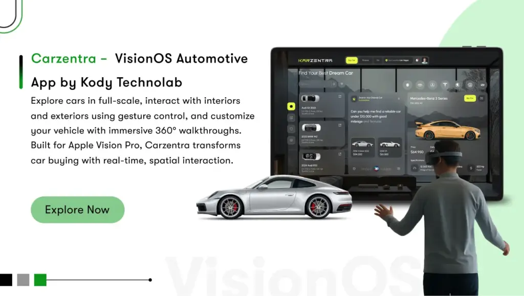 vision pro automotive app solution carzentra