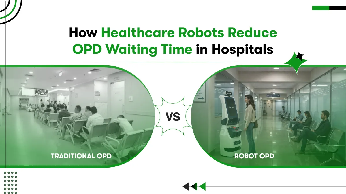 how healthcare robots reduce opd waiting time in hospital