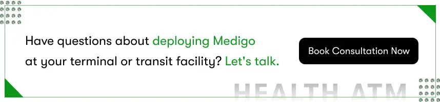 Book a Medigo-Health ATM for your airports